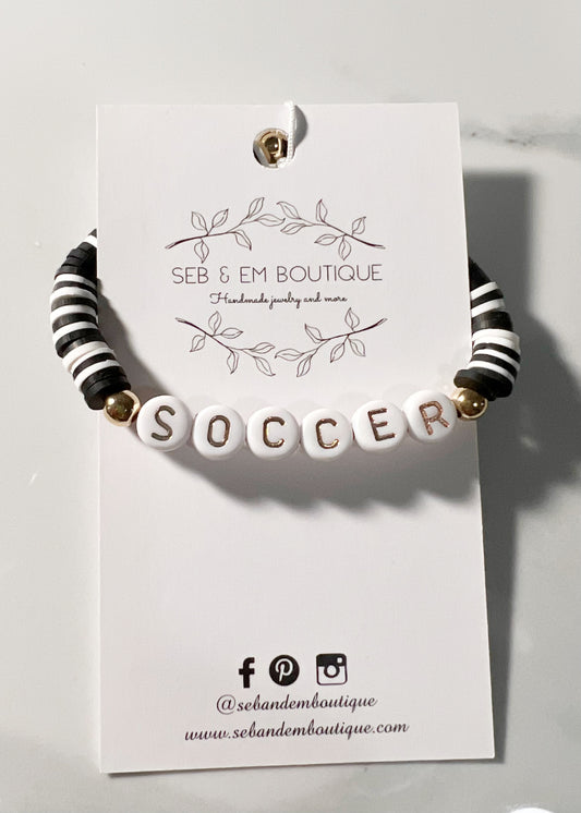 “Soccer” bracelet.