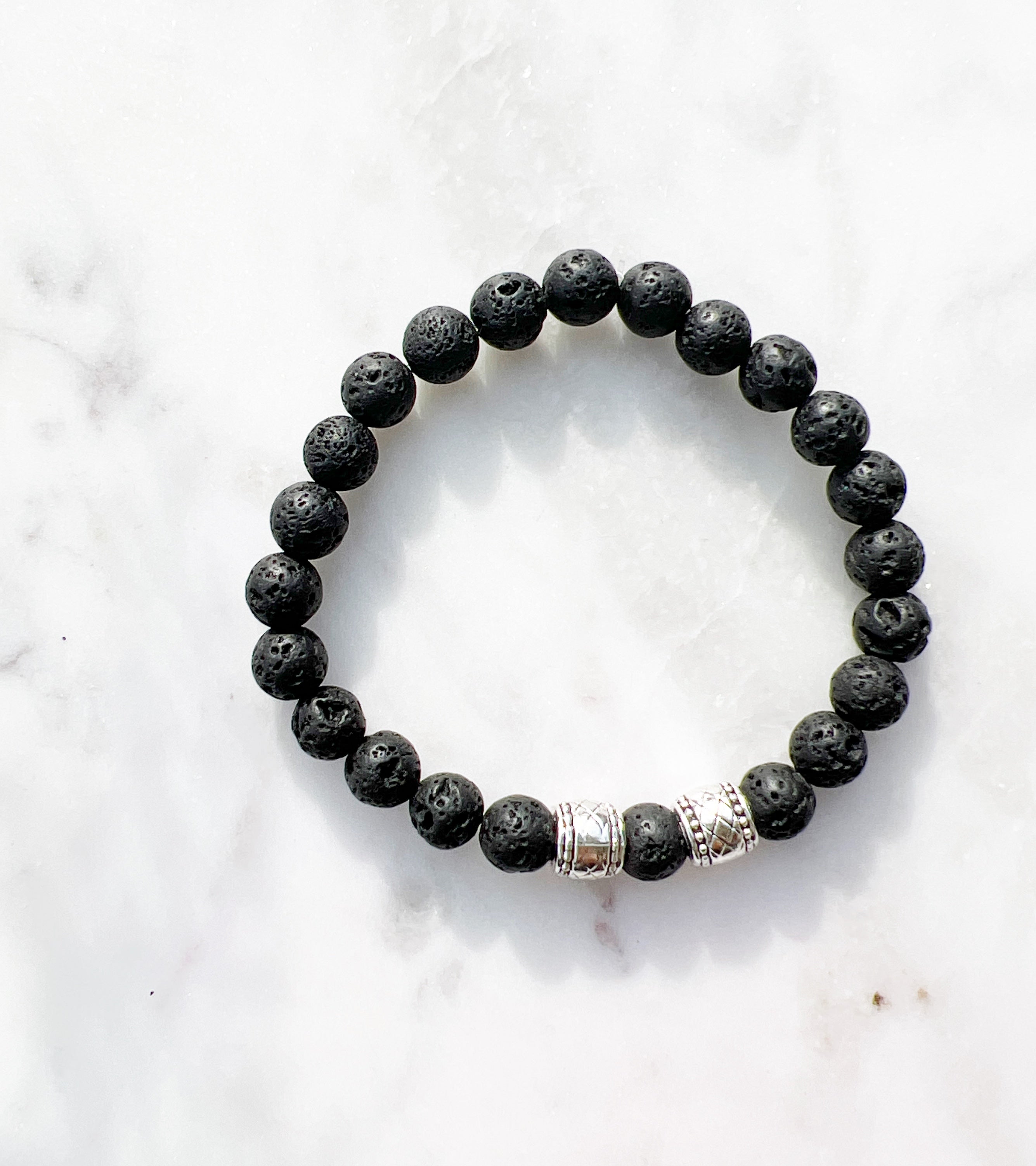 Buy Online Hematite Lava Stone Black Onyx Beads Bracelet | jewellery for men  | menjewell.com